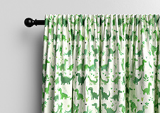 Dino Land, Lush Green - Made to Measure Curtains - Image 9